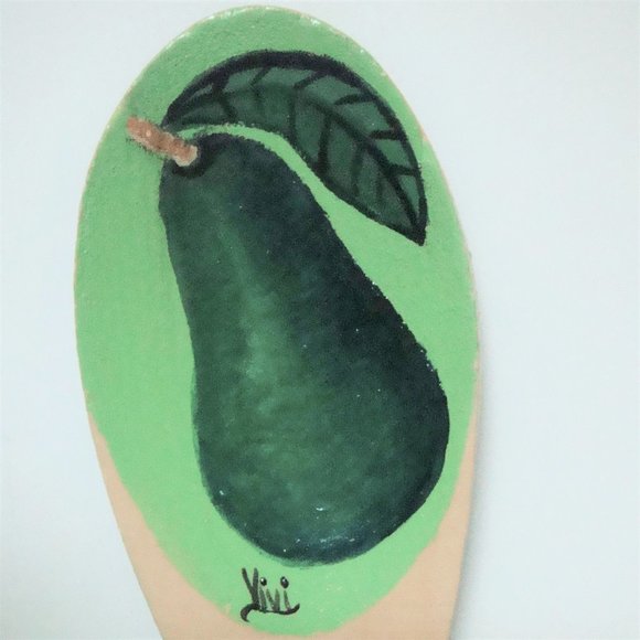 Vivi Avocado Wooden Spoon France - Picture 2 of 6
